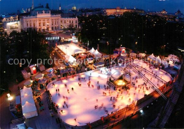 Wien Eislaufplatz beim Rathaus