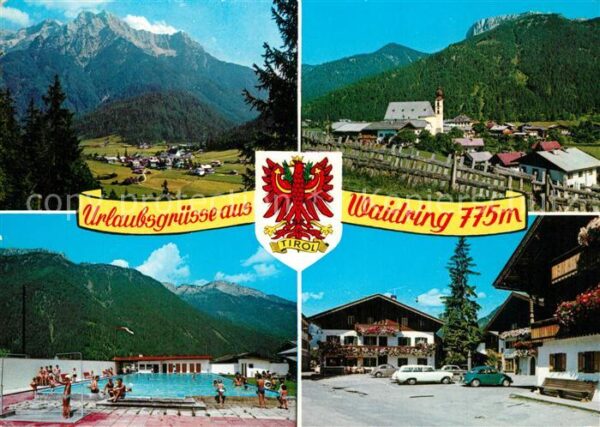 Waidring Tirol Schwimmbad Dorfplatz Steinbergen Steinp