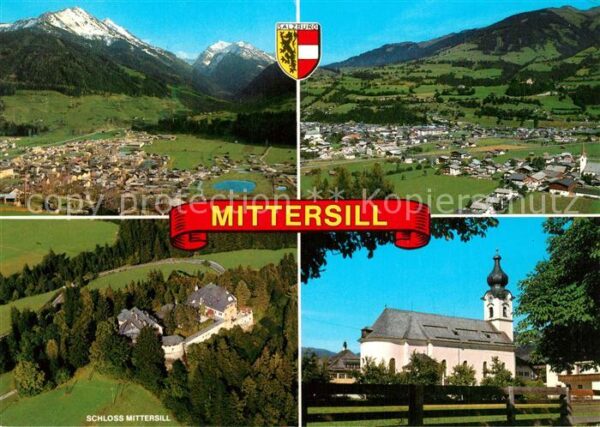 Mittersill Oberpinzgau Schloss Mittersill Fliegeraufnahme