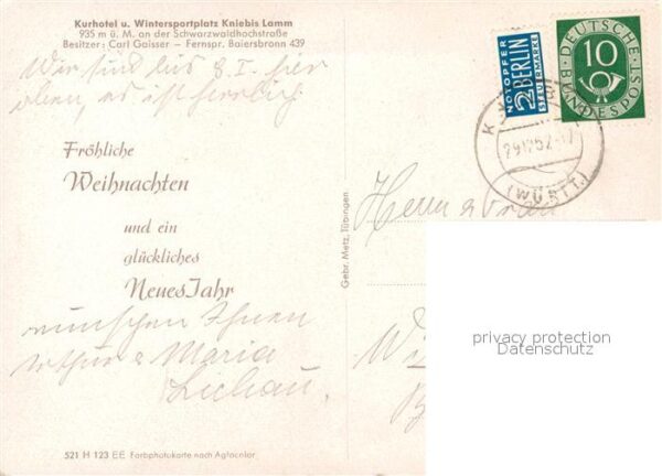 Kniebis Freudenstadt Kurhotel Lamm – Bild 2