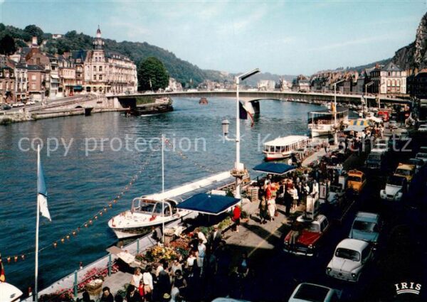 Dinant Wallonie Promenade Fahrgastschiffe Brücke