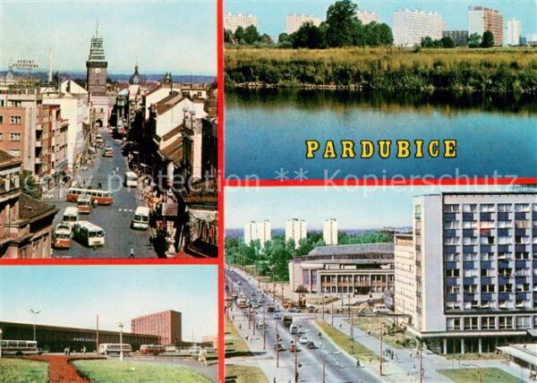 Pardubice Pardubitz Trida Miru se Zelenou branou Sidliste P