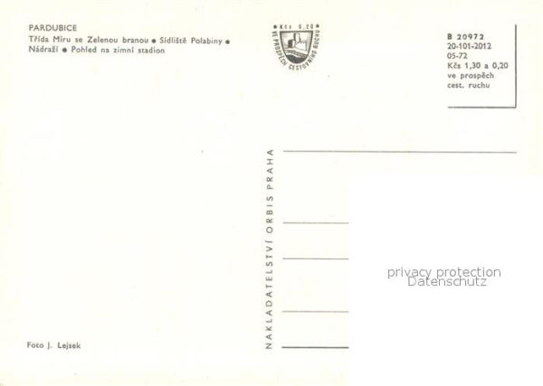 Pardubice Pardubitz Trida Miru se Zelenou branou Sidliste P – Bild 2
