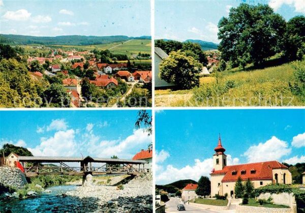 Alland Niederoesterreich Panorama Haselnussbaum Eingedeckter Ste