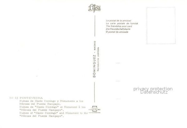 Pontevedra Rulnas de Santo Domingo y Monumento a l – Bild 2