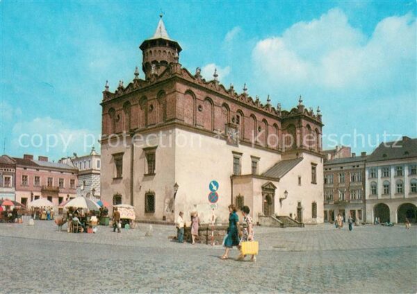 Tarnow Opolski Tarnau Rynek ratusz pierwolnie gotycki przebud