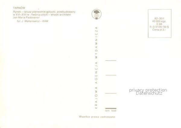 Tarnow Opolski Tarnau Rynek ratusz pierwolnie gotycki przebud – Bild 2