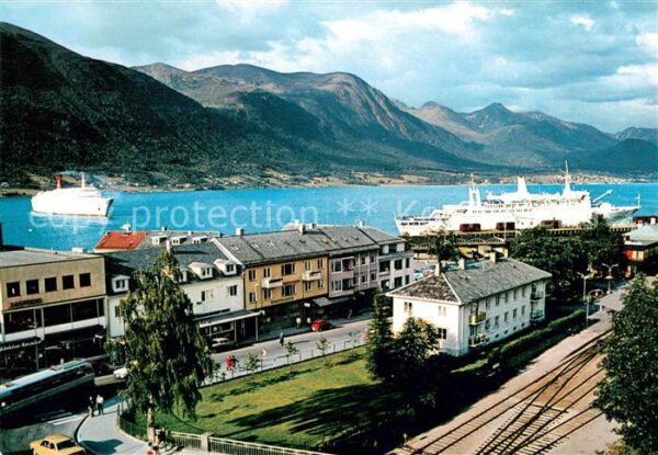 Norge Norwegen Andalsnes Sentrum pan