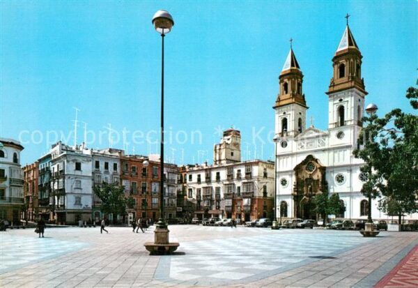 Cadiz Andalucia Andalucia Plaza de Jose A Primo de Rivera e Igles
