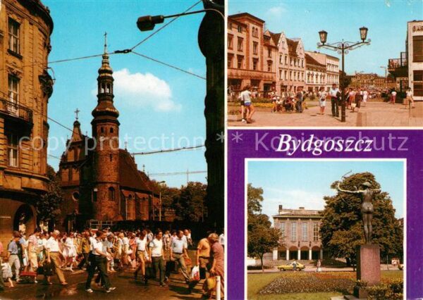 Bydgoszcz Pommern Ulica Czerwonej Armii w glebi poznoreme