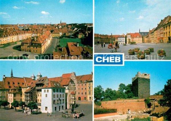 Cheb Eger Celkovy pohled na historicke jadro mest