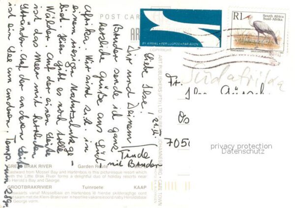 Suedafrika Southafrica RSA Great-Brak River Fliegeraufnahme – Bild 2