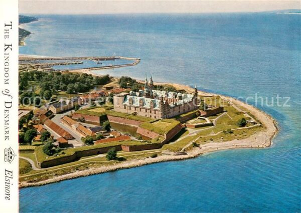 Helsingor Elsinore Kronborg Castle Fliegeraufnahme