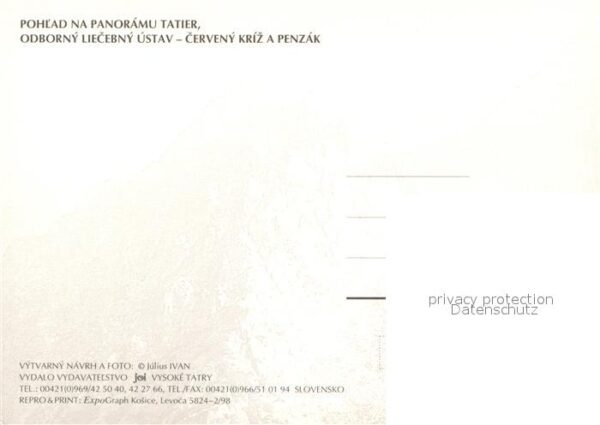 Novy Smokovec Panorama Odborny Liecebni ustav Cerveny – Bild 2