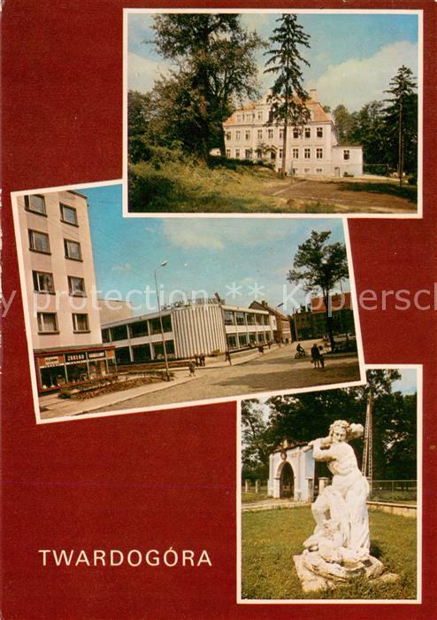 Twardogora Klein-Graben Palac Dom Towarowy Barokowa figura prze