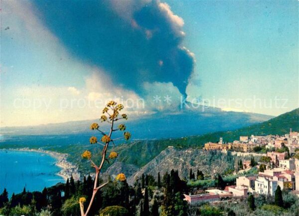 Taormina Sizilien Etna Panorama