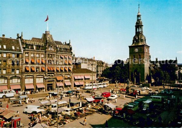 Oslo Norwegen Market Place and the Cathedral Church