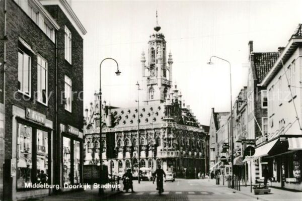 Middelburg Zeeland Doorkijk Stadhuis