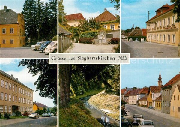 Sieghartskirchen Teilansichten Innenstadt Partie am Bach