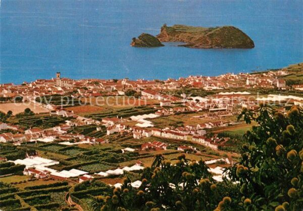 Sao Miguel Azores Aspecto de Vila Franca do Campo