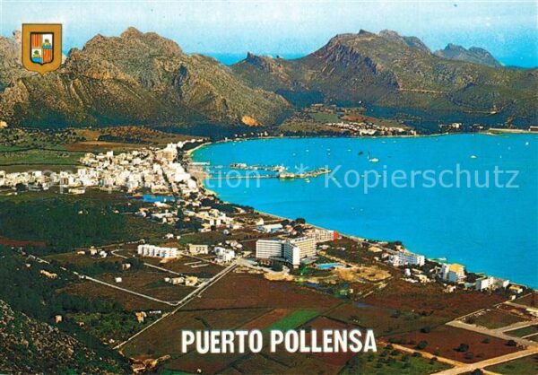 Puerto Pollensa Vista panorámica de la Bahía vista aére
