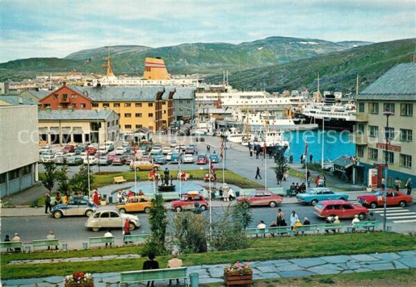 Hammerfest Parti fra sentrum Zentrum Hafen