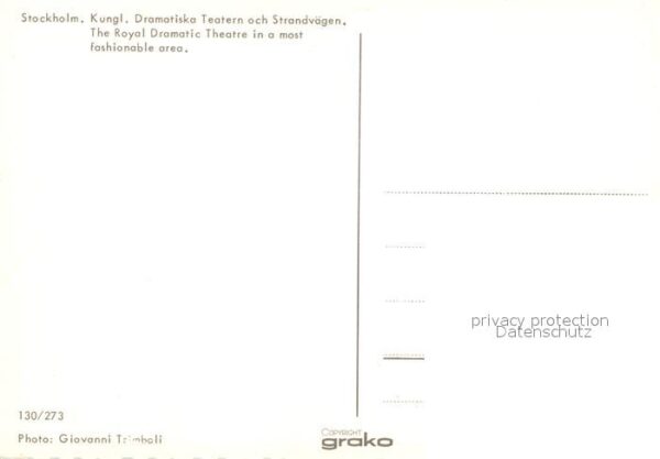 Stockholm Kungl. Dramatiska Teatern och Strandväg – Bild 2