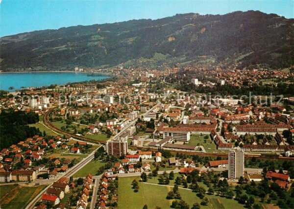 Bregenz Vorarlberg Panorama Blick gegen Pfänder Fliegerauf