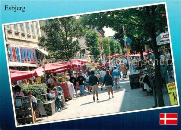 Esbjerg Kongensgade Fussgängerzone StrassenCafe