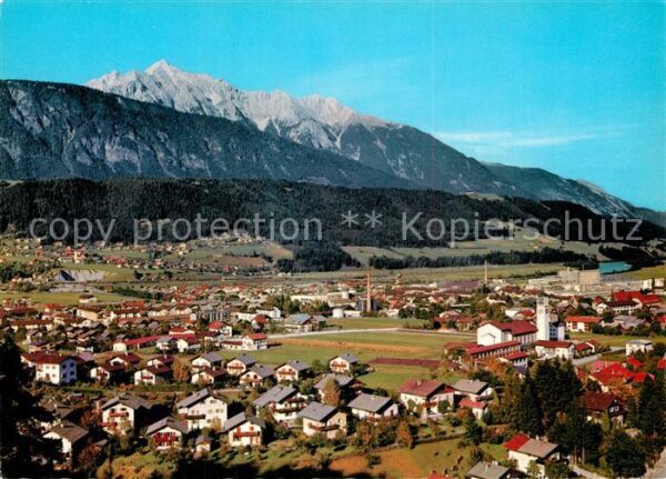 Wattens Panorama Blick zum Hochnissl Karwendelg