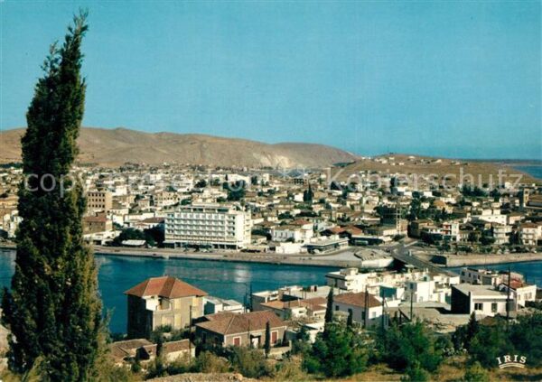 Chalkis Chalkida Stadtpanorama mit Brücke