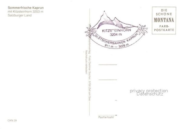 Kaprun Ortsansicht mit Kirche Blick zum Kitzst – Bild 2