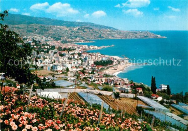 Sanremo Panorama do ponente Küstenpanorama Rivi