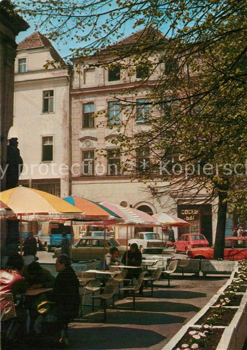 Swidnica Fragment Rynku Marktplatz StrassenCafe