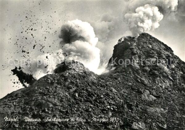 Napoli Neapel Vesuvio Esplosione di lava Vulkanausbru