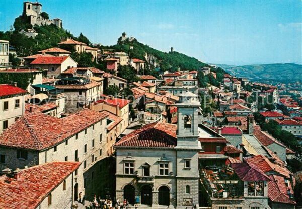 San Marino Repubblica Le tre torri Panorama della città