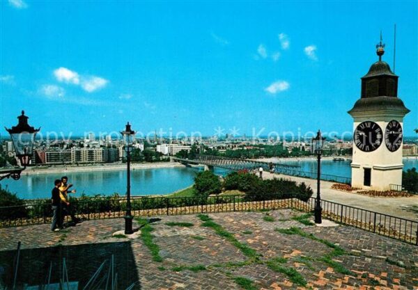 Novi Sad Stadtpanorama Donau Brücke