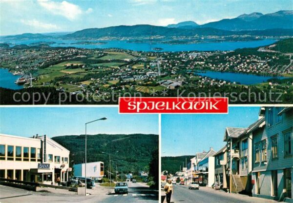 Spjelkavik Panorama Strassenpartie Bank