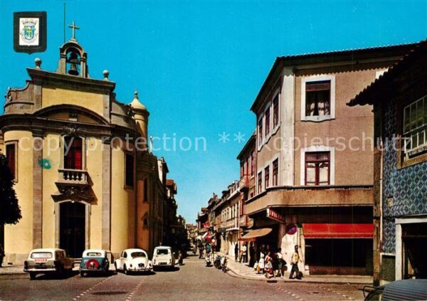 Povoa de Varzim Igreja de Sao Roque e Rua 5 de Outubro