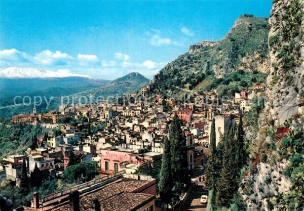 Taormina Sizilien Panoramica dal Teatro Greco