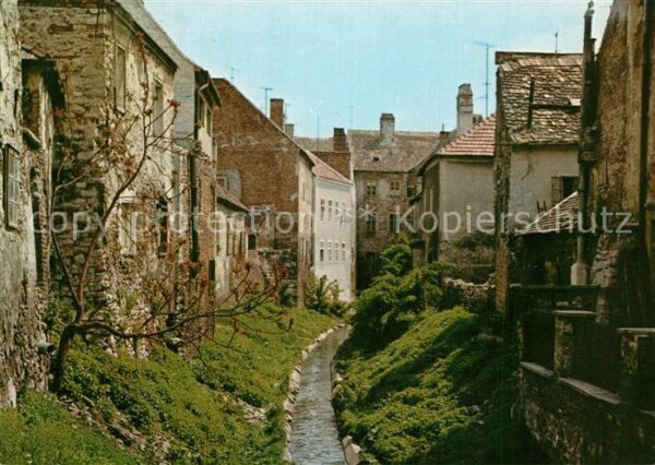 Sopron Oedenburg Ikva patak Kanal Alte Häuser