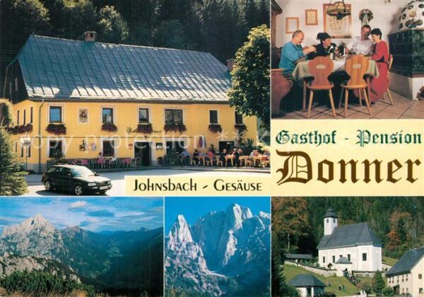 Johnsbach Steiermark Gasthof Pension Donner Kirche Gebirgspa
