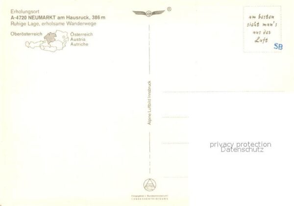 Neumarkt Hausruckkreis Erholungsort Fliegeraufnahme – Bild 2