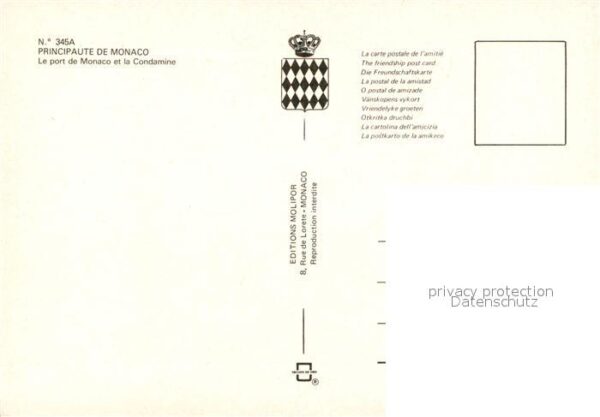 Monaco Le port et la Condamine Principauté de – Bild 2