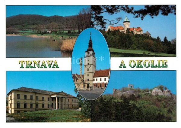 Trnava und Umgebung Schloss Stadtturm Burgruin