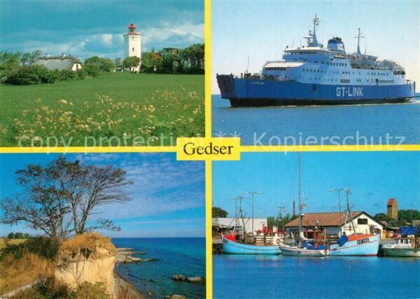 Gedser Leuchtturm Fähre Steilküste Hafen Fisch