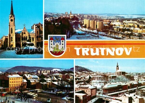 Trutnov Rathaus Stadtpanorama Busbahnhof Hotel