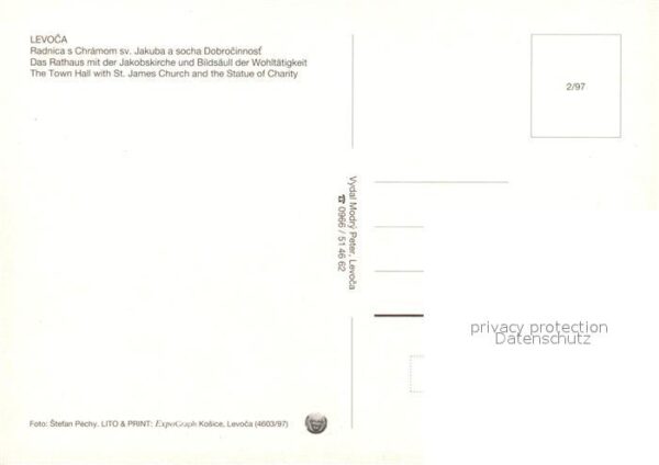 Levoca Slovakia Rathaus Jakobskirche Bildsäuli der Wohl – Bild 2