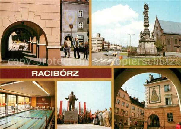 Raciborz Ulica Dluga Pomnik Arki Bozka