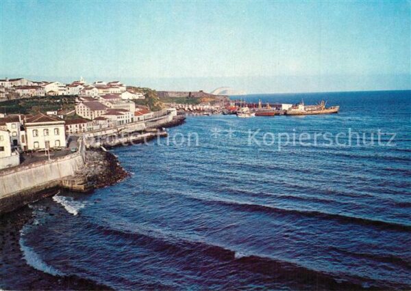 Ilha Terceira Acores Angra do Heroismo Estrada Marginal Port